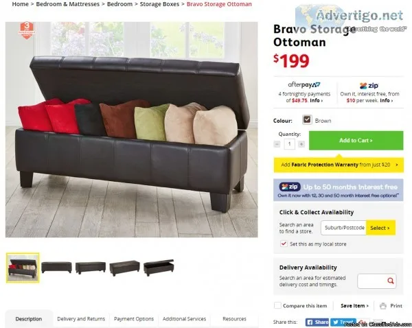 Bravo Storage Ottoman Sale