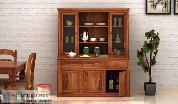 Latest Crockery Unit Design For Dining Room at Wooden Street