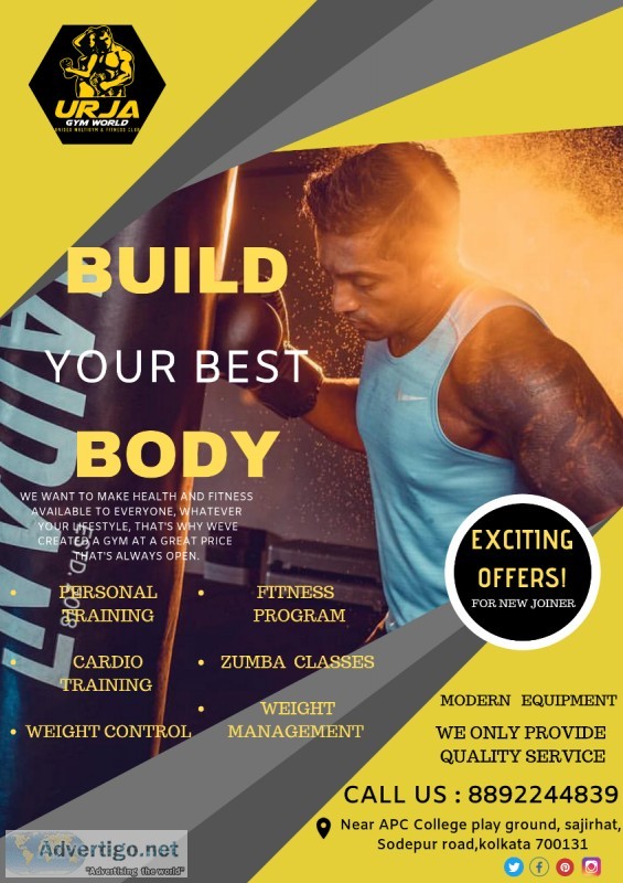Urja GYm World Fitness Offer In This Puja