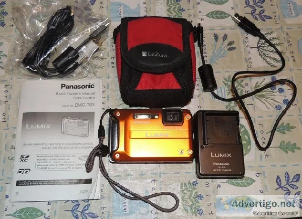 PANASONIC LUMIX DMC-TS3DMC-FT3 12.1MP WATERRPOOF DIGITAL CAMERA 