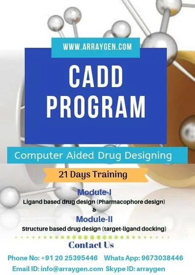 Computer Aided Drug Designing Training Program
