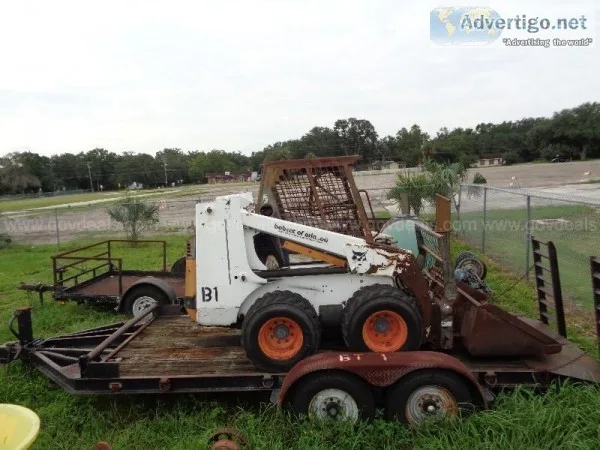 Bobcat Skid Steer with Trailer