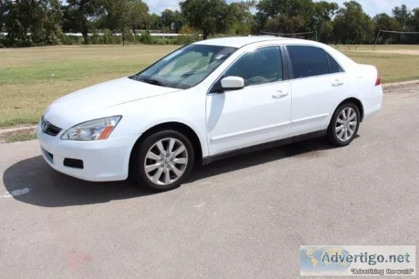 2007 Honda Accord SE White 80219 Miles