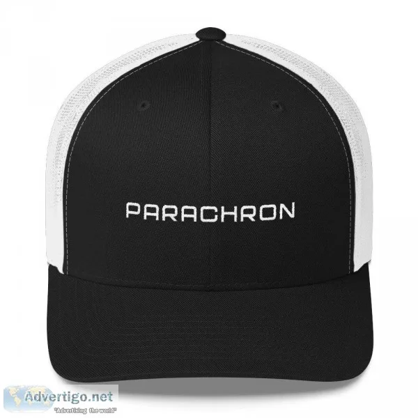Black and Double White Mesh Trucker Cap with Embroidered Wordmar