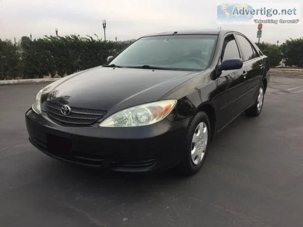 2004 Toyota Camry LE Black 77125 Miles