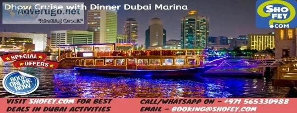 Dhow cruise with dinner in dubai marina 