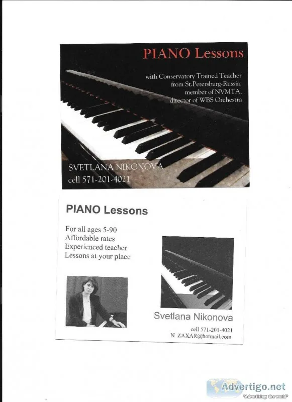 Piano Teacher Russian Piano School