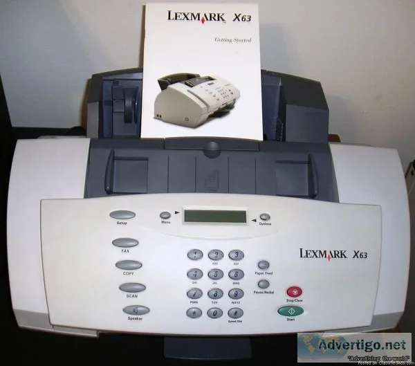 LEXMARK X63 FAX SENDERRECEIVER