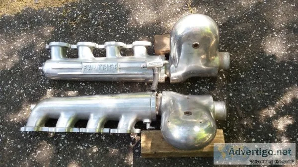 PANTHER EXHAUST MANIFOLDS (LOGS) WITH SNAILS(risers)