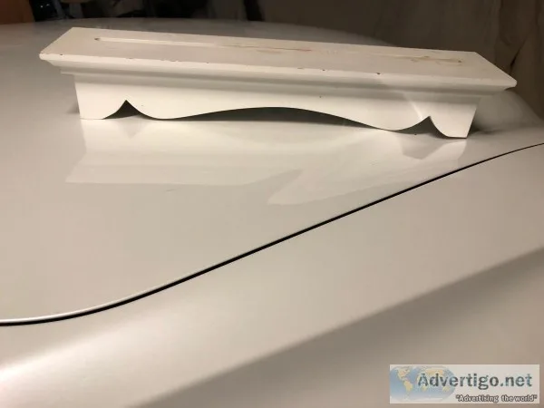 White shelf
