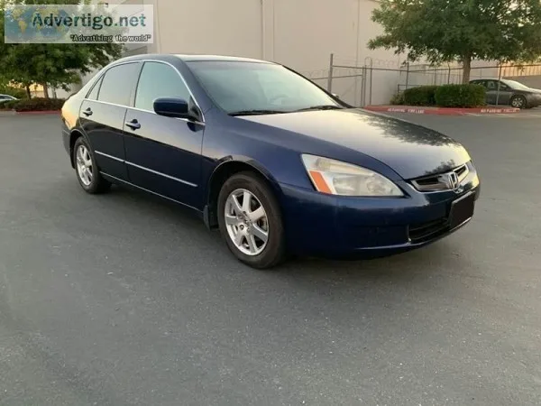 2005 Honda Accord EX Blue 75409 miles