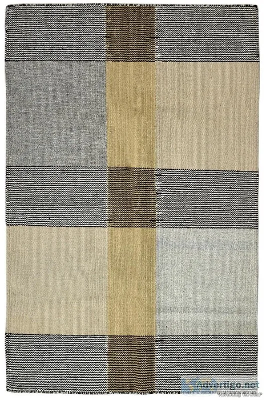 Jaali Block Durry - Yak Carpet