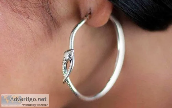 Buy Silver Hoop Earrings for Women Online