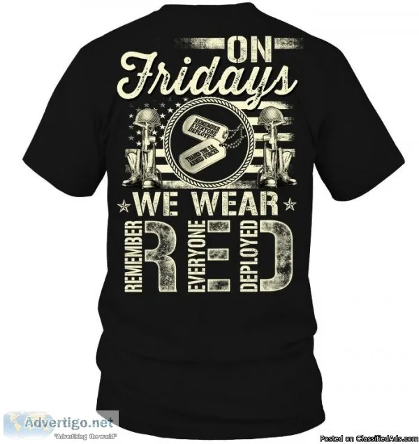 Veteran Wear Red In Friday