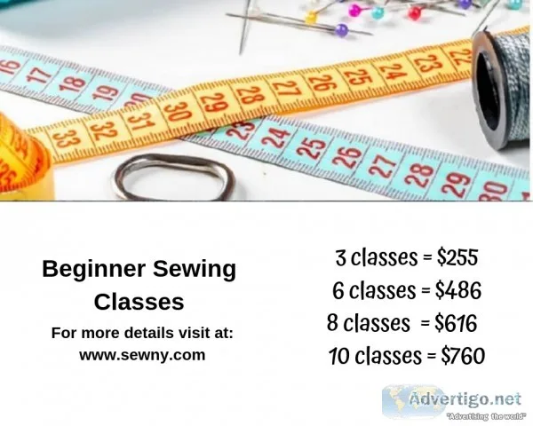 Complete Beginner Sewing Classes Near Me - New York City