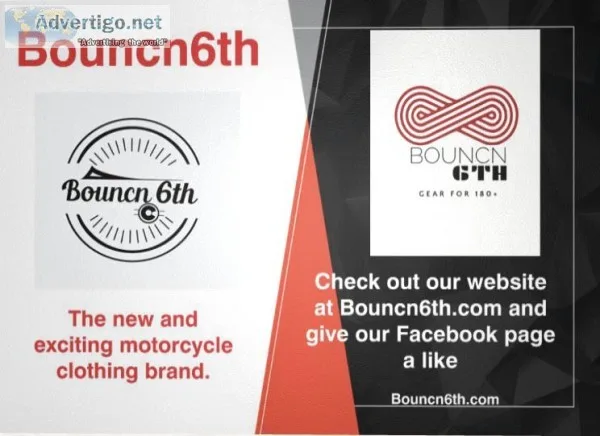 NEW Bouncn6th motorcycle clothing co.