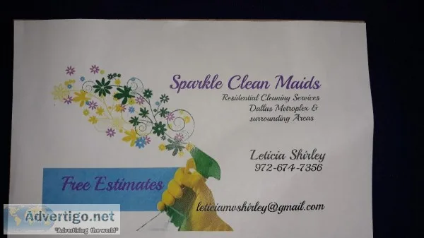 Sparkle clean maids Services