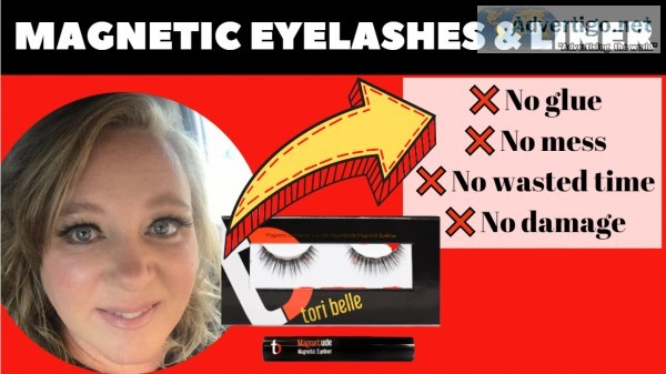 MAGENETIC EYELASHES and EYE LINER  Perfect for Any Wedding Prom 
