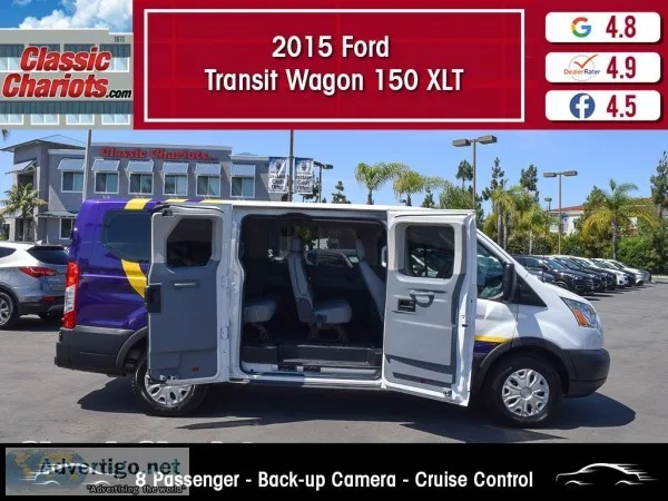 Used 2015 FORD TRANSIT WAGON 150 XLT 8 PASSENGER for Sale in San