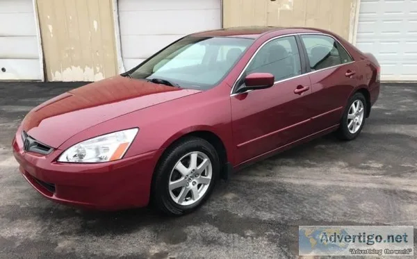 2005 Honda Accord EX Red 81272 miles