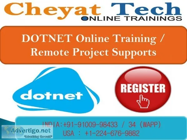 DotNet online training and job support by cheyat tech