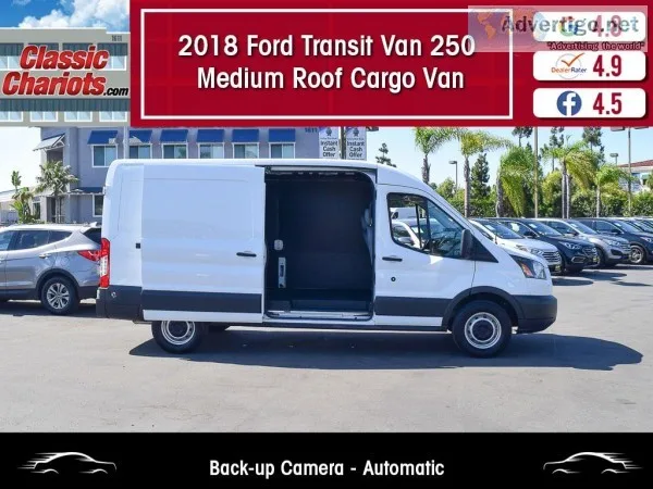 Used 2018 FORD TRANSIT VAN 250 LWB MEDIUM ROOF for Sale in San D