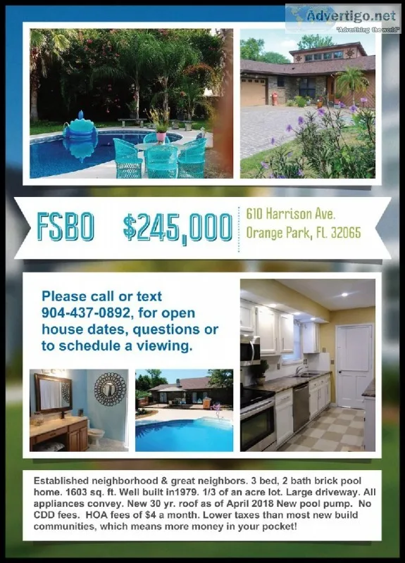 Brick Pool Home