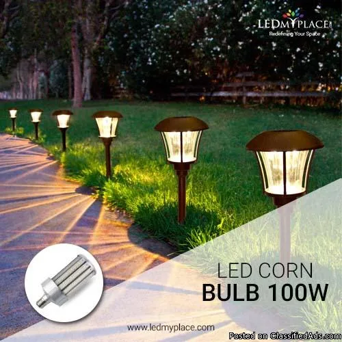 Use LED Corn Bulb 100w is one of the Brightest and Energy-Effici
