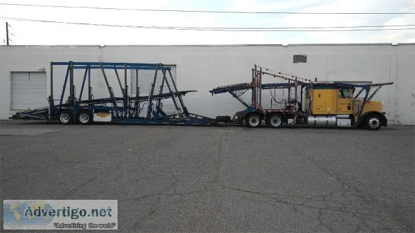 2000 Peterbilt 379 Semi Tractor With 2001 Cottrell C12T 11 Car H