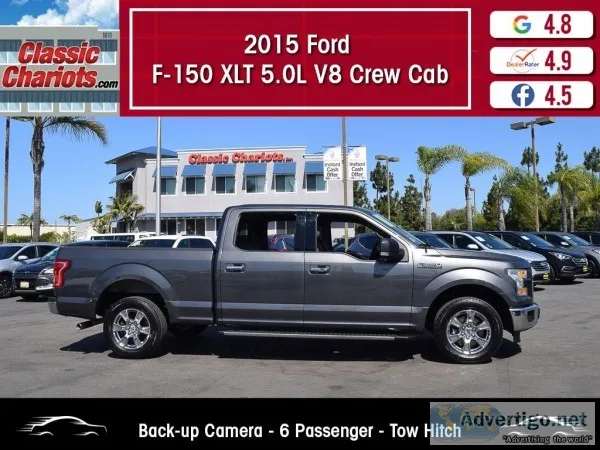 Used 2015 FORD F-150 XLT 5.0L V8 CREW CAB for Sale in San Diego 