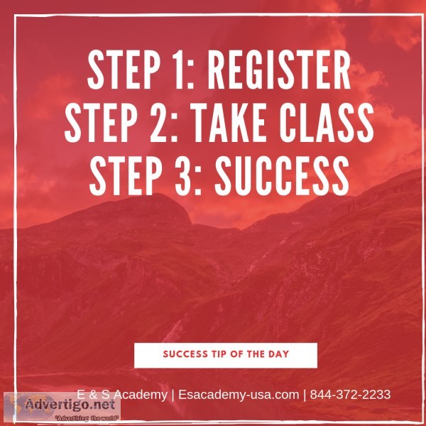3 steps to success E and S Academy