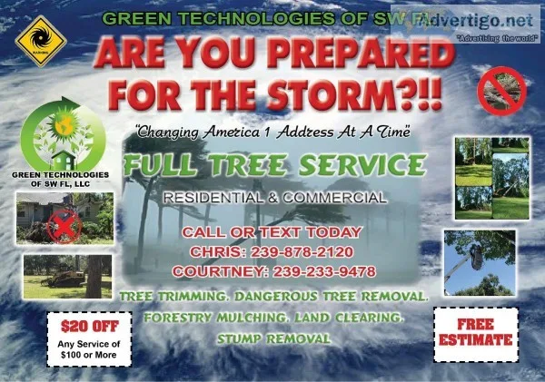 STORM CLEAN UP - TREE and DEBRIS REMOVAL SERVICE - WE DO IT ALL-
