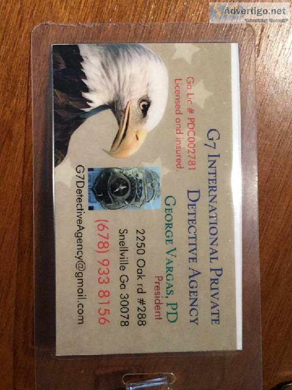 Private detective services