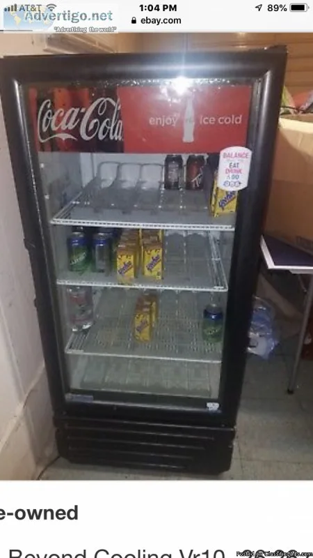 Coke Cola Glass Front Cooler