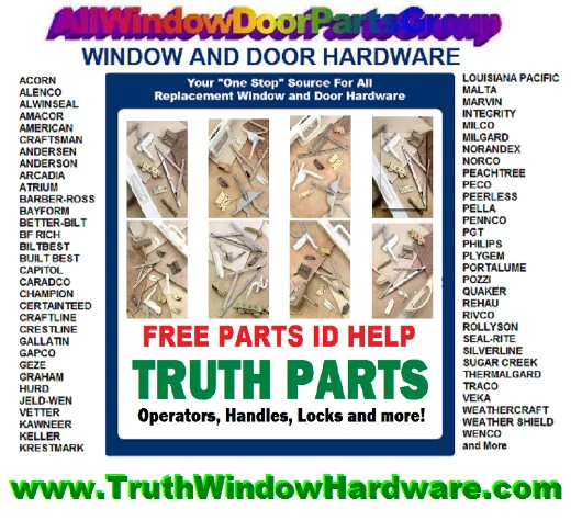 Truth and EntryGard Replacement Hardware Parts  Windows and Door