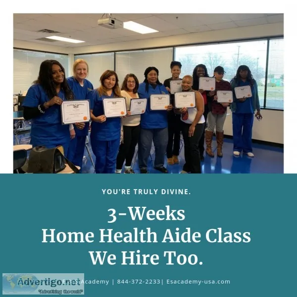 Become a Certified Home Health Aide In 3-Weeks &ndash E and S Ac