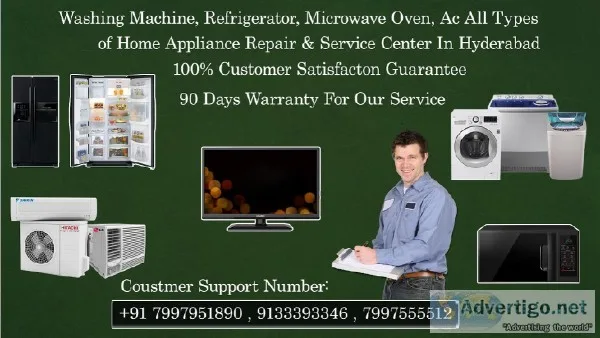 Whirlpool Front Load Washing Machine Service Center in Hyderabad