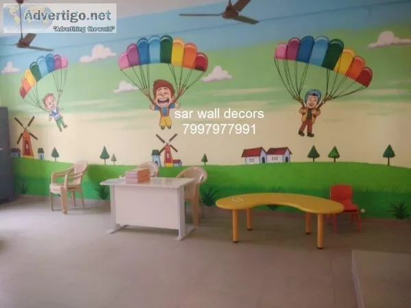 pre primary school wall Art painting in Hyderabad