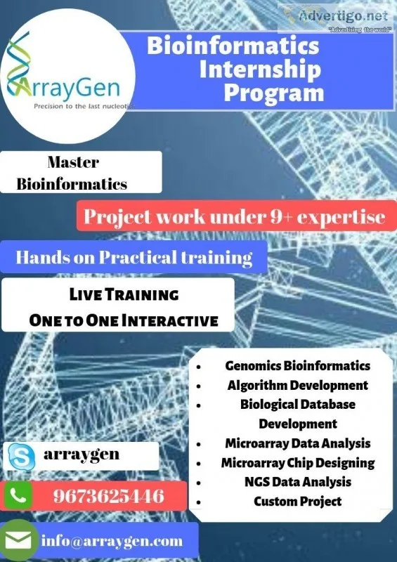 Bioinformatics Internship Online and Offline Program