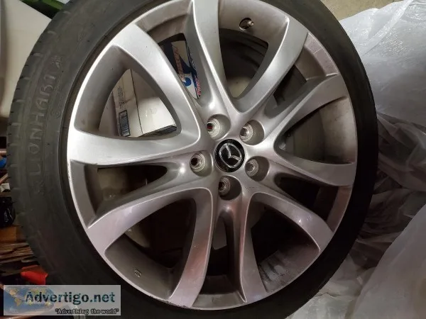 2 19  inch Mazda tires and rims