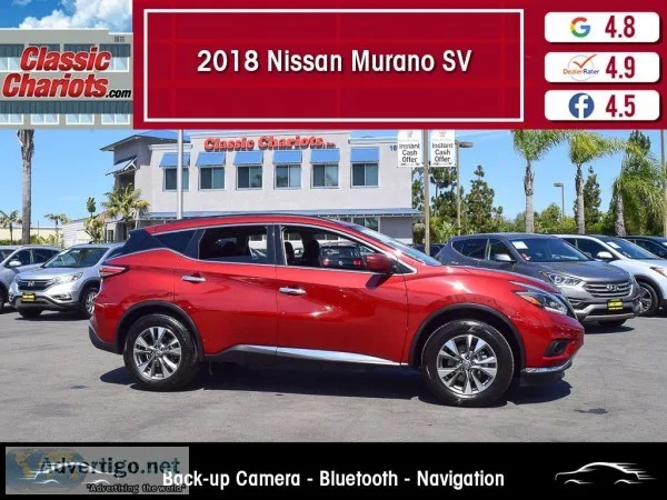 Used 2018 NISSAN MURANO SV for Sale in San Diego - 20346r
