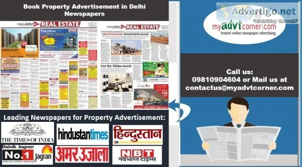 Property Advertisement in Delhi Newspapers