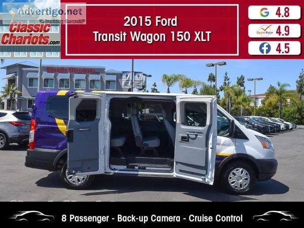 Used 2015 FORD TRANSIT WAGON 150 XLT 8 PASSENGER for Sale in San