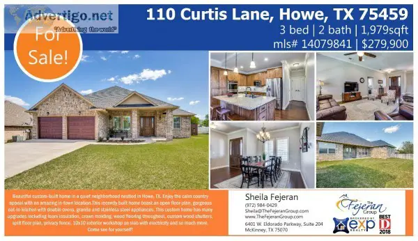 Home for Sale in Howe TX -