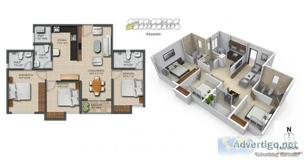 Subha 9 Sky Vue-3BHK Flats for Sale in Chandapura-39 Lakhs onwar