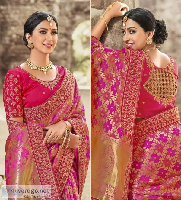 Look Gorgeous With Latest Designer Banarasi Saree