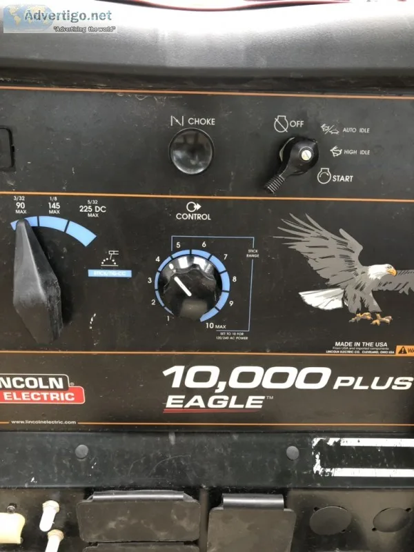 68 hours on Lincoln eagle 10000 generator welder
