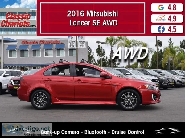 Used 2016 MITSUBISHI LANCER SE AWD for Sale in San Diego -  2038