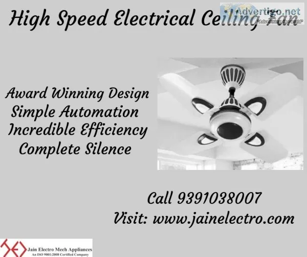 High Speed Electrical Ceiling Fans for Sale at Jain Electro