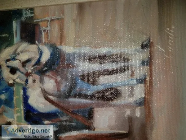 Lugano Candi Oil on Canvas Paintings Framed (3)